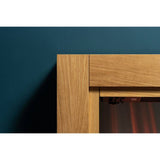 Adam Monet electric fire suite oak H73cm W60cm D20cm (British brand)