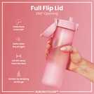 Ion8 rose pink water bottle 500ml, UK version
