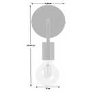 Argos Home Rayner Black Plug-in Wall Light - British product