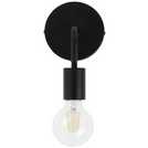 Argos Home Rayner Black Plug-in Wall Light - British product
