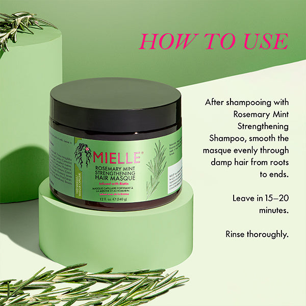 Mielle Rosemary Mint hair masque 340g, imported from the UK