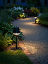 Next The Solar Centre Set of 2 Warm White Pathfinder Solar Post Lights- Buy online at McGrocer