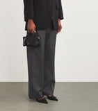 Max Mara small leather satchel bag calfskin suede lining, imported from the UK