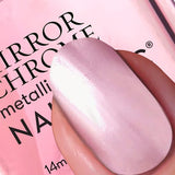 Nails.Inc Mirror Chrome Pink nail polish, imported from the UK