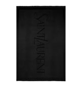 Harrods Saint Laurent Wool Logo Scarf- Buy online at McGrocer