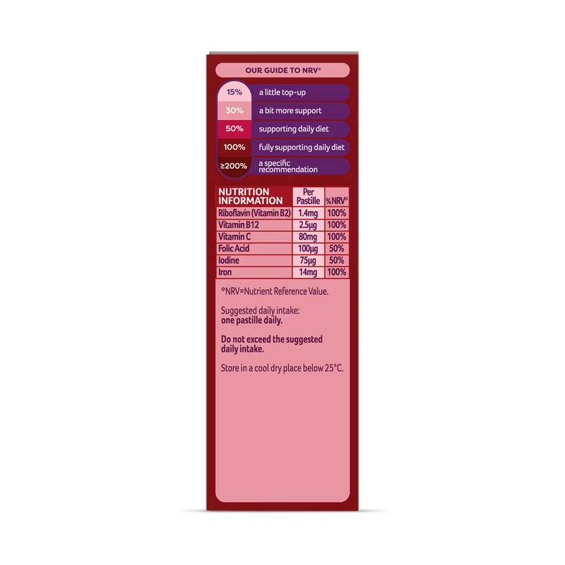 Bassetts multivitamin gummies Iron & Cherry 30 count, UK version