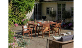 Argos Habitat Amalfi 6 Seater Wooden Patio Set Brown Outdoor Dining Set- Buy online at McGrocer