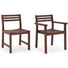 Habitat Amalfi 6 seater wooden patio set brown, UK version