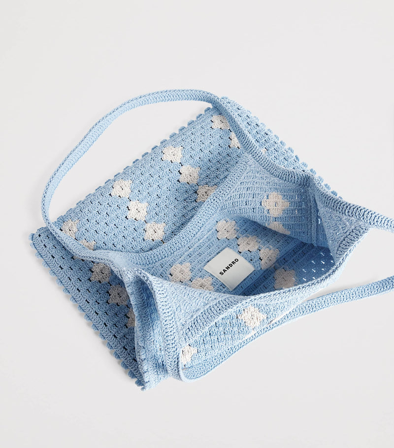 Sandro Paris crochet tote bag, UK version