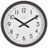 Acctim Retro Analogue Wall Clock Black 20cm - British product