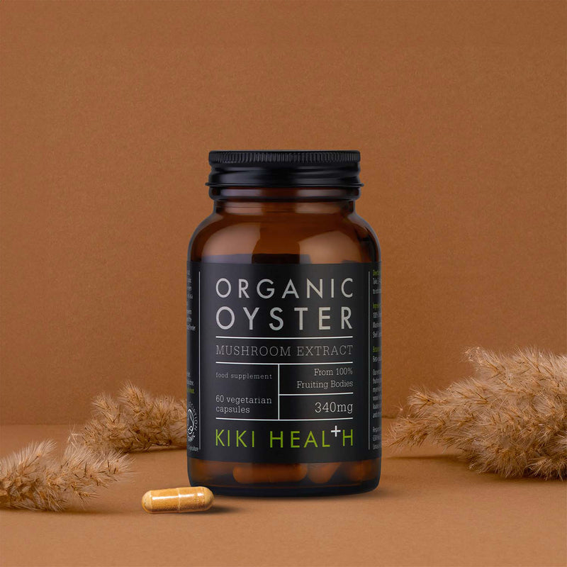 KIKI Health Organic Oyster Mushroom Extract 60 Vegicaps - British product