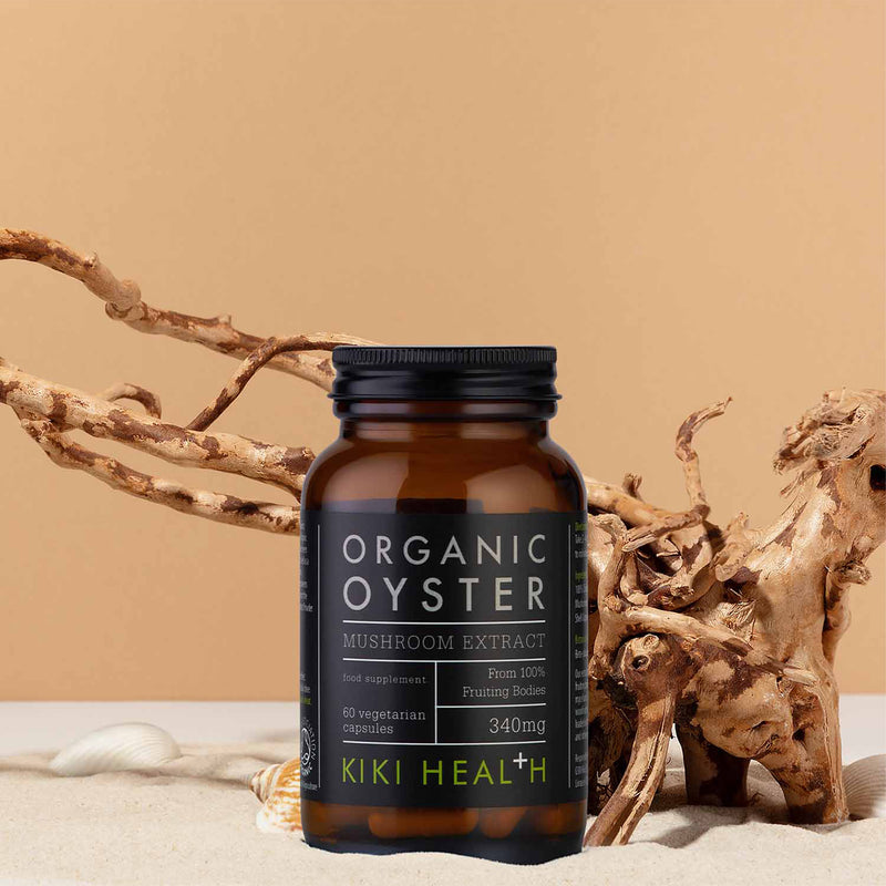 KIKI Health Organic Oyster Mushroom Extract 60 Vegicaps - British product