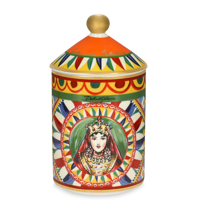 Dolce&Gabbana Casa Jasmine Carretto Candle 340g, imported from the UK