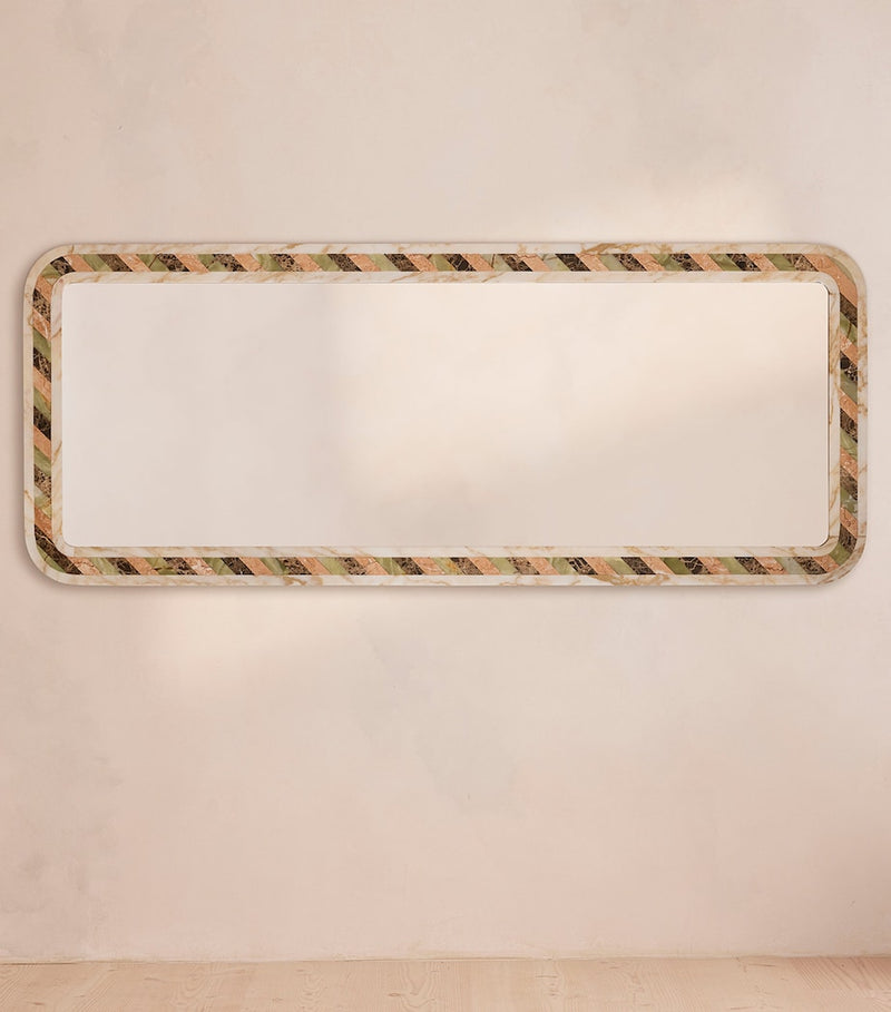 Soho Home Charli marble floor mirror - British product