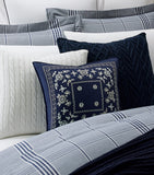Ralph Lauren Home silk cushion cover Brynn square 45cm, UK version