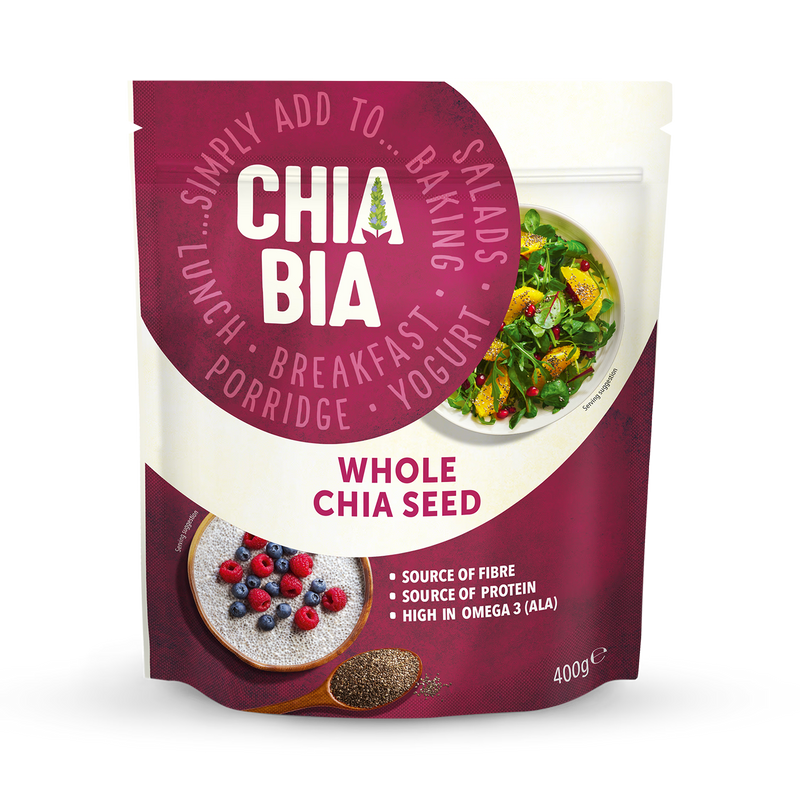 Chia Bia 100% natural whole chia seeds 400g product - British product