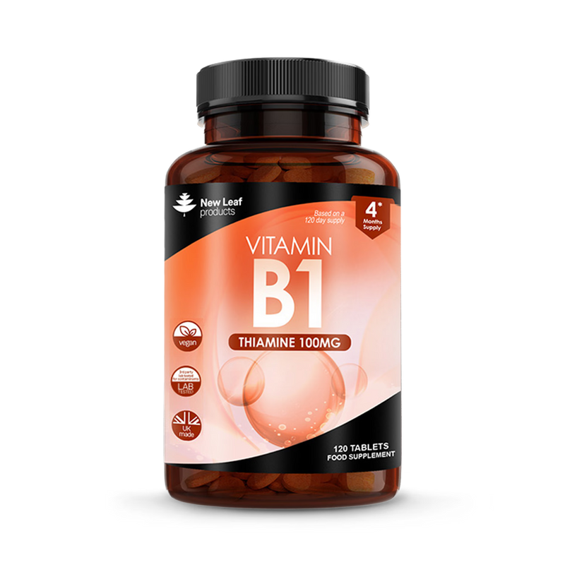New Leaf Vitamin B1 Thiamine Tablets 120 tablets, UK version
