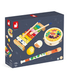 Janod wooden four-piece musical set for babies from 18 months, UK version
