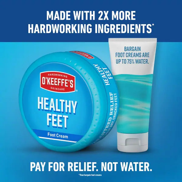 O'Keeffe's Healthy Feet Foot Cream 91g, imported from the UK