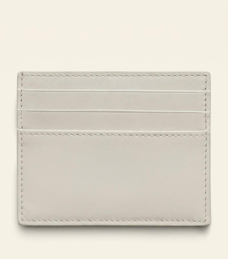 Prada leather woven card holder H8cm W10cm, UK version