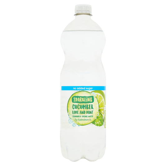 Sainsbury's Cucumber, Lime & Mint Sparkling Water 1L GOODS Sainsburys   