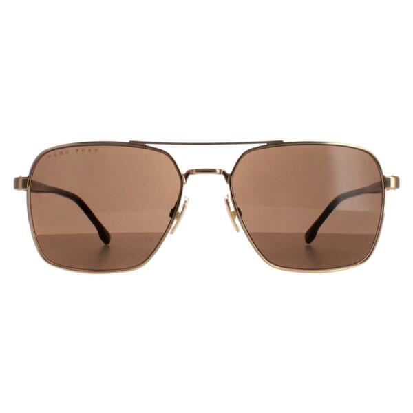 Hugo Boss aviator sunglasses rose gold brown - British product