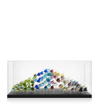 Lalique crystal fish display stand with lid, UK version