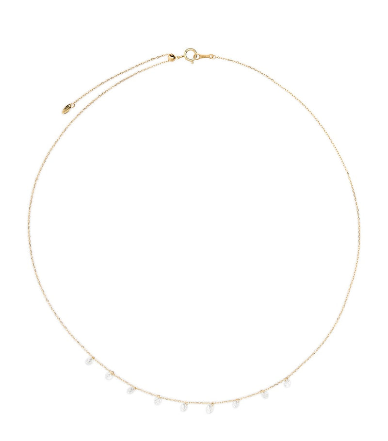 Persée yellow gold diamond nine-stone Danaé necklace, UK version