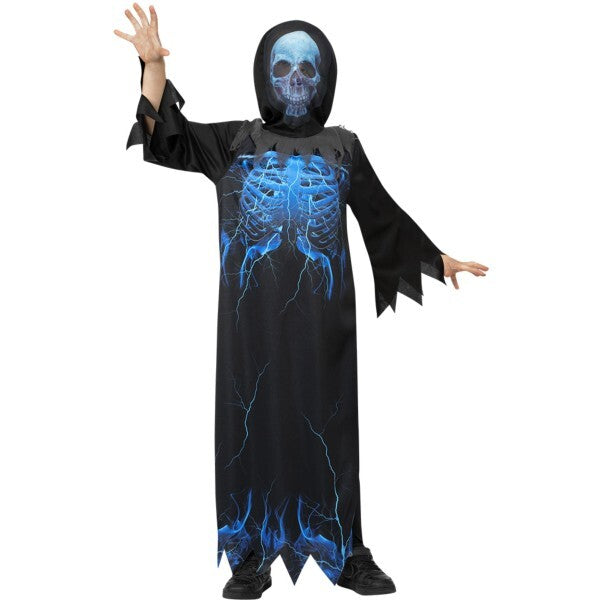 Smiffys midnight skeleton reaper costume - British product