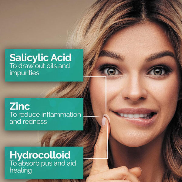 7th Heaven blemish dots with salicylic acid, imported from the UK