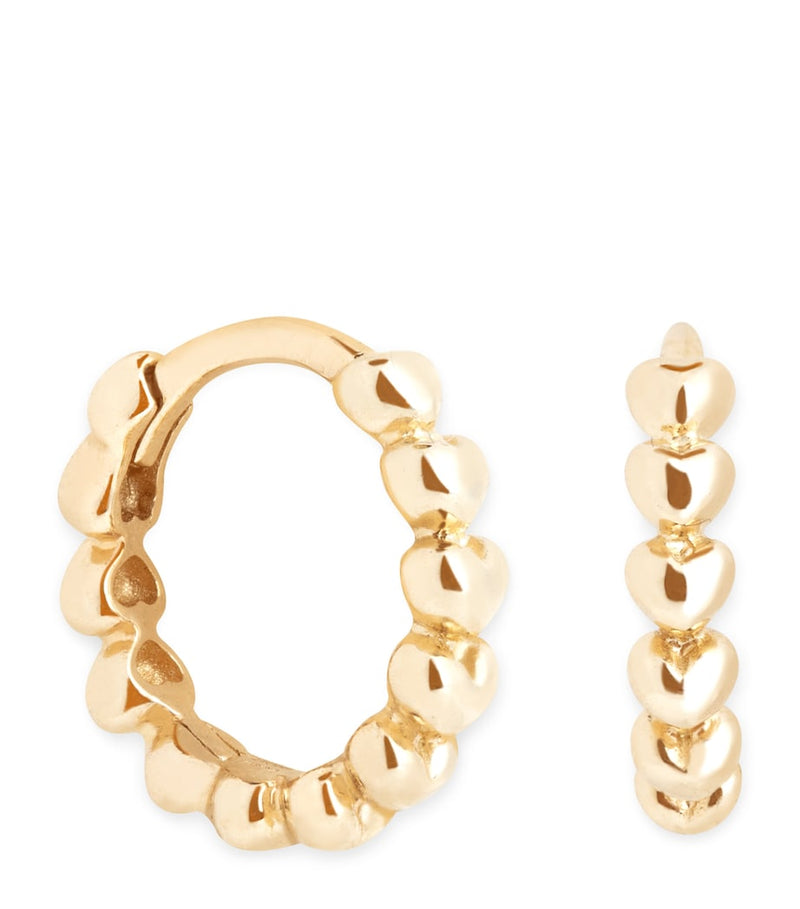 Astrid & Miyu heart huggie earrings, UK version