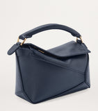 LOEWE Mini Puzzle Edge top-handle bag in calfskin, imported from the UK