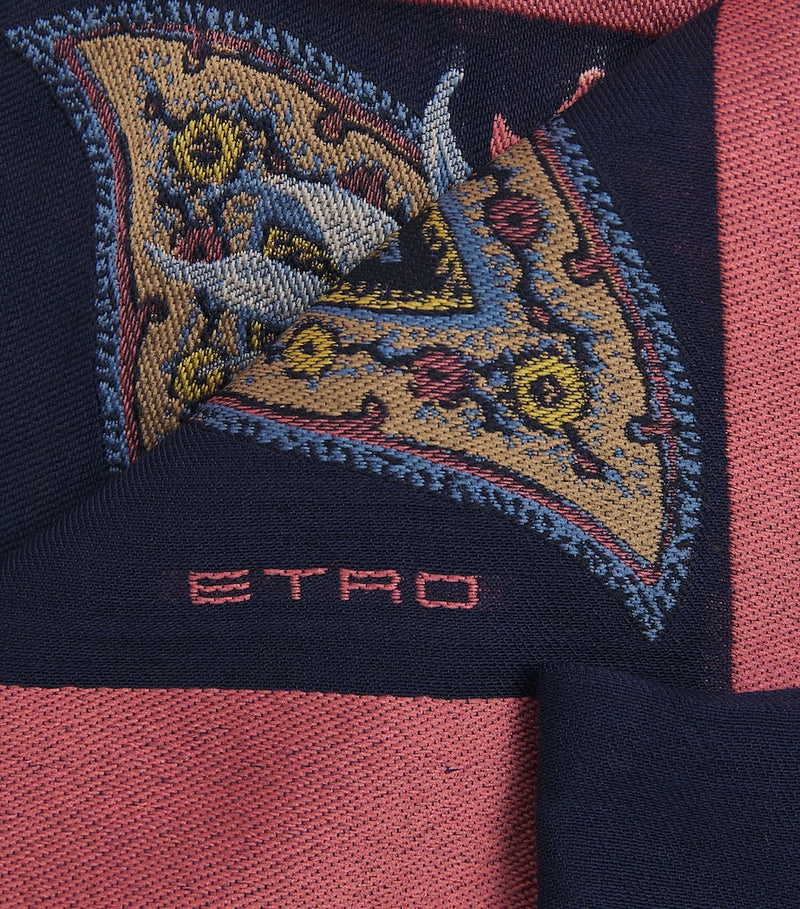 Etro wool-blend paisley scarf, imported from the UK