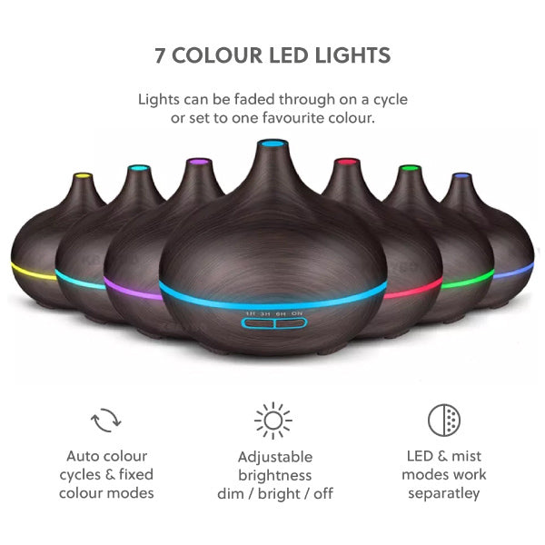 WellbeingMe Aroma Diffuser & Essential Oil Trio Bundle (DW) GOODS Superdrug