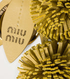 Miu Miu leather dandelion keychain, imported from the UK