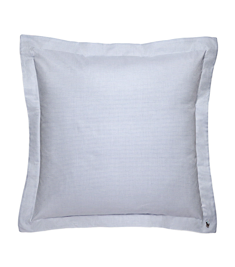 Ralph Lauren Home Oxford Blue Square Pillow Sham 65cm x 65cm, imported from the UK