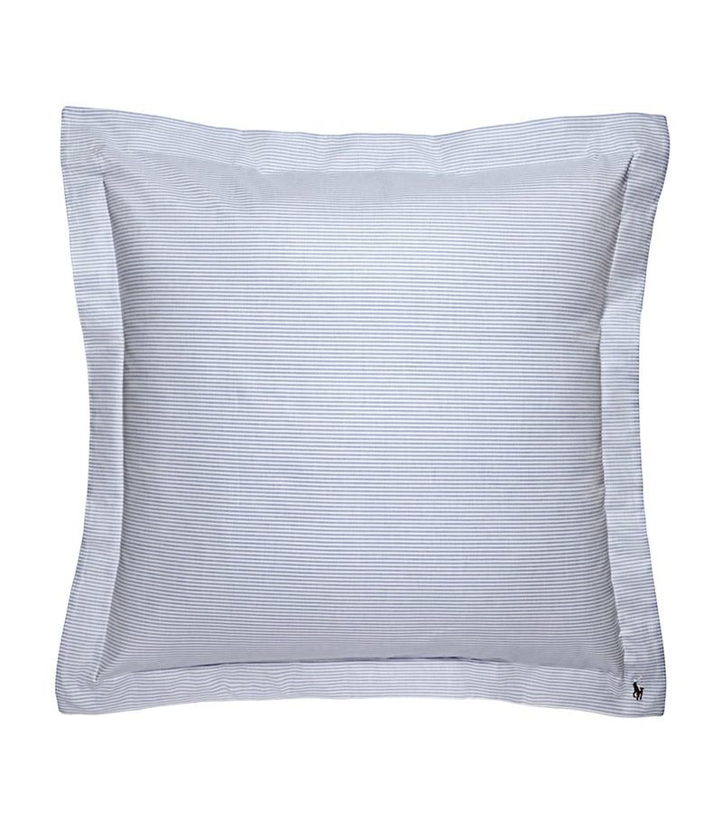 Ralph Lauren Home Oxford Blue Square Pillow Sham 65cm x 65cm, imported from the UK