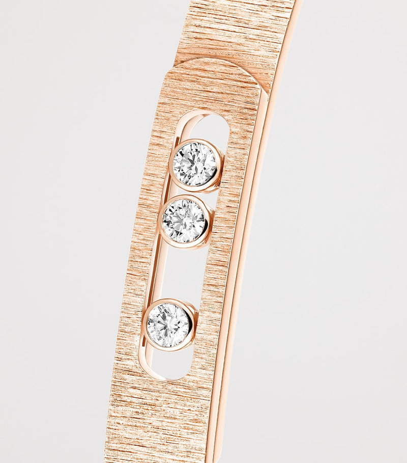 Messika Move Noa bangle 0.15ct diamond pink gold (British brand)
