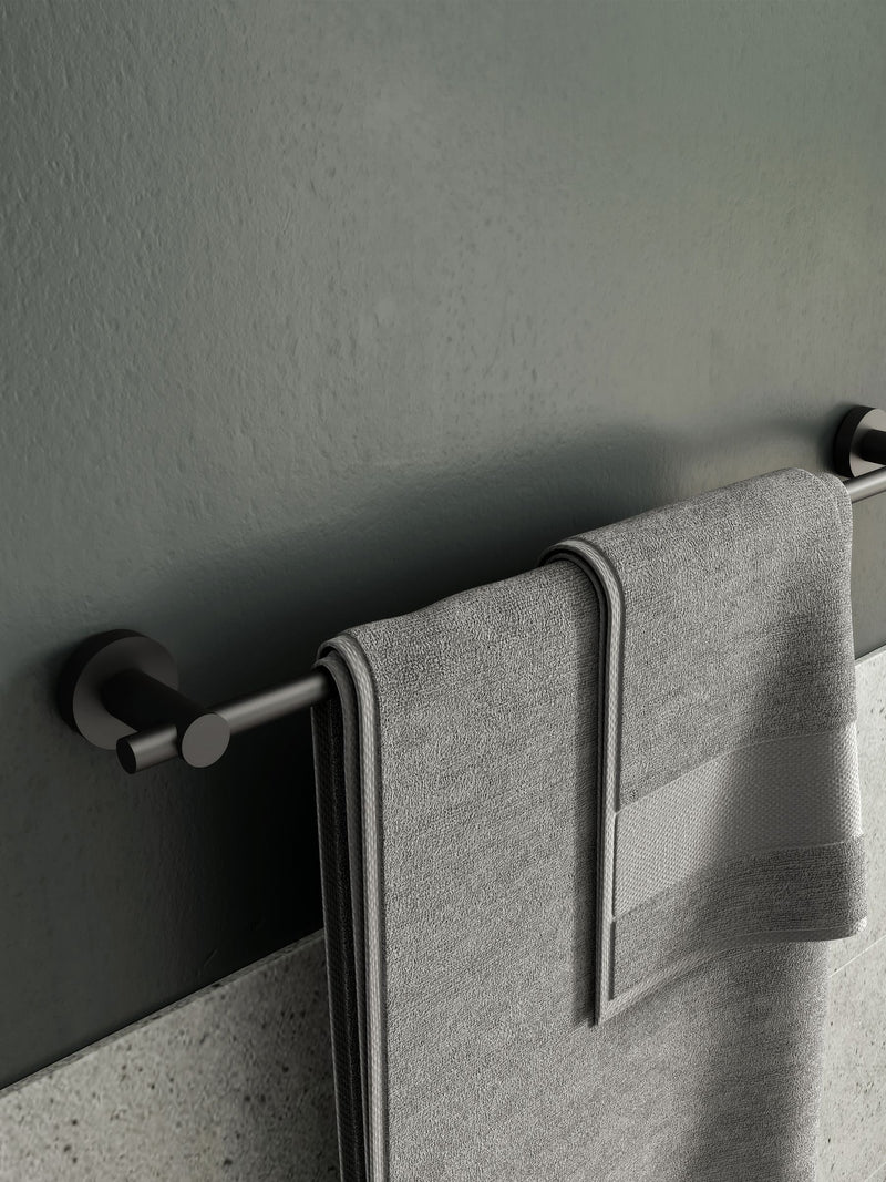 Croydex Epsom black towel rail, UK version