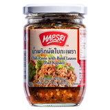 Maesri Pad Kapao chili paste with basil leaves (British brand)