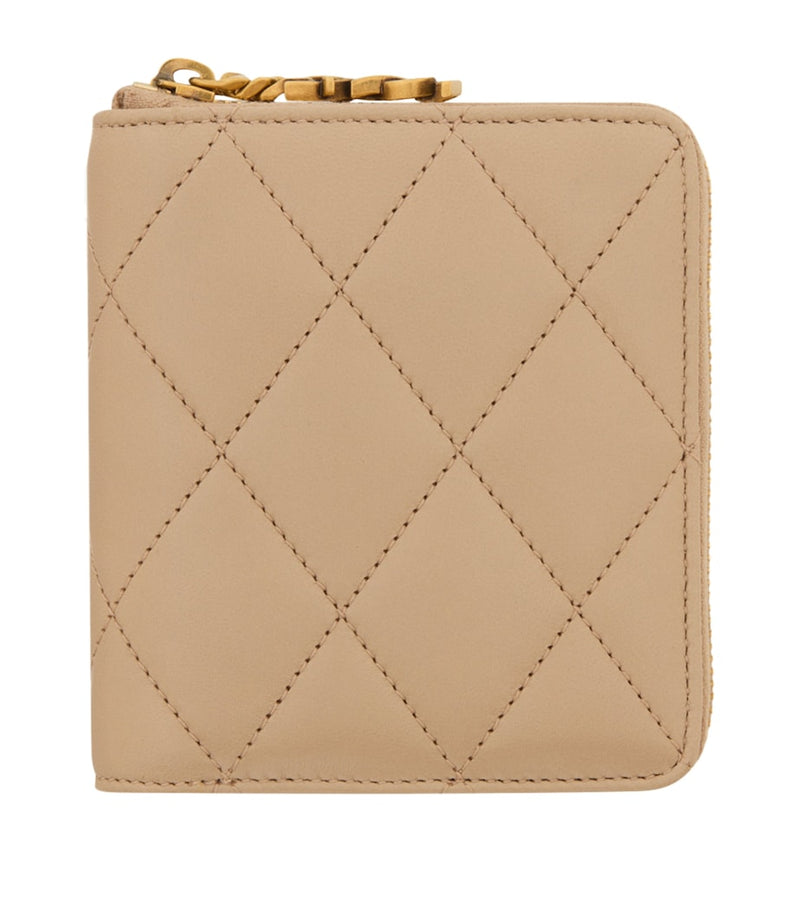 Saint Laurent quilted wallet with YSL monogram, UK version