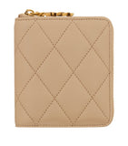 Saint Laurent quilted wallet with YSL monogram, UK version