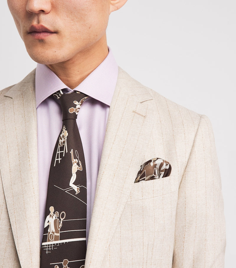 Ralph Lauren Wimbledon silk pocket square, UK version