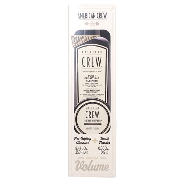 American Crew pre styling cleanser and boost powder 250ml 10g (British brand)