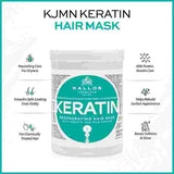 Kallos hair mask keratin with milk 1L, UK version