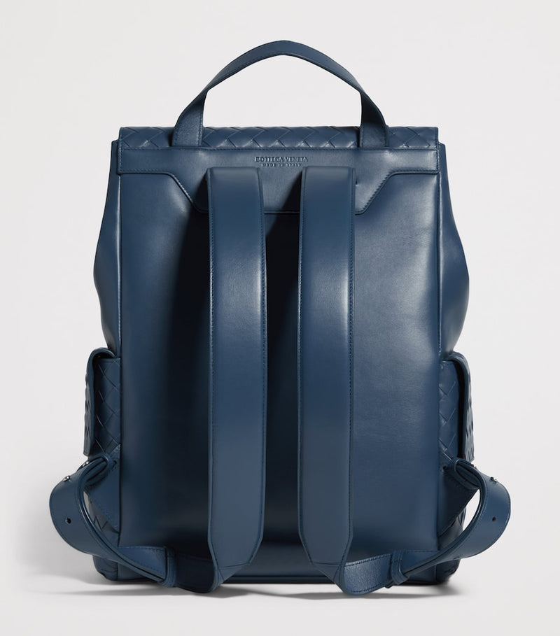 Bottega Veneta Intrecciato leather backpack 39cm, imported from the UK
