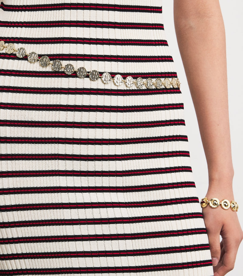 Claudie Pierlot Logo Embossed chain belt accessory (British brand)