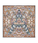 Harrods Aspinal of London Silk Printed Square Scarf 90cm x 90cm- Buy online at McGrocer