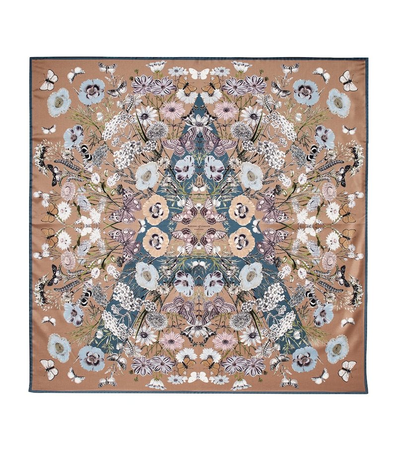 Aspinal of London silk printed square scarf 90cm (British brand)