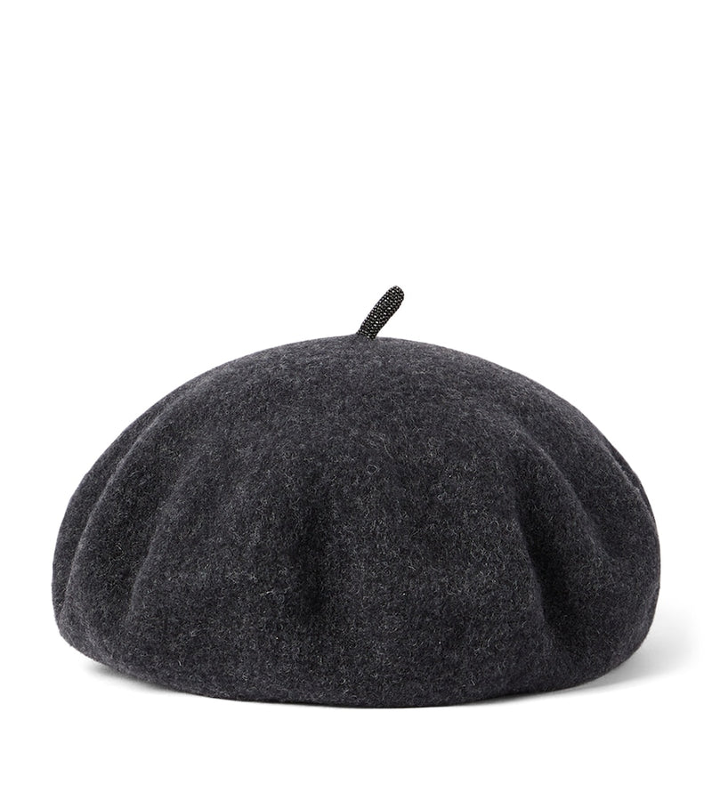Brunello Cucinelli wool monili beret (British brand)